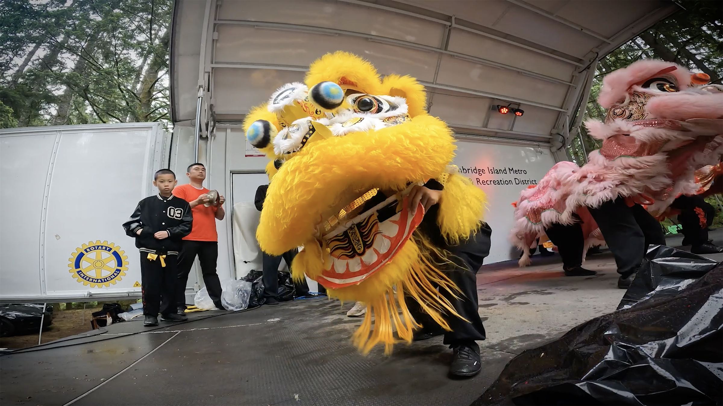 Japanese Heritage Night marquee and community group during the festival.